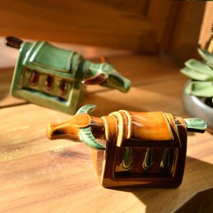 Tượng gốm trâu Mõ